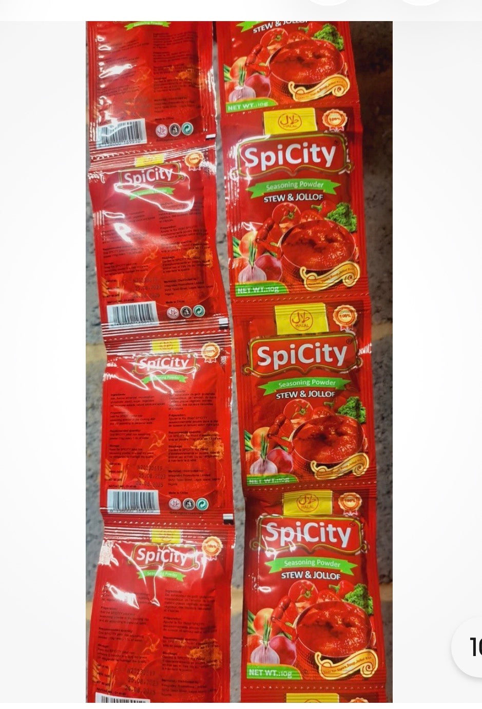 Spicity Jollof roll of 10
