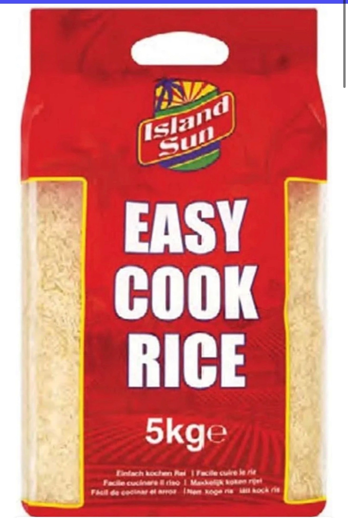 Island sun easy cook rice 10kg