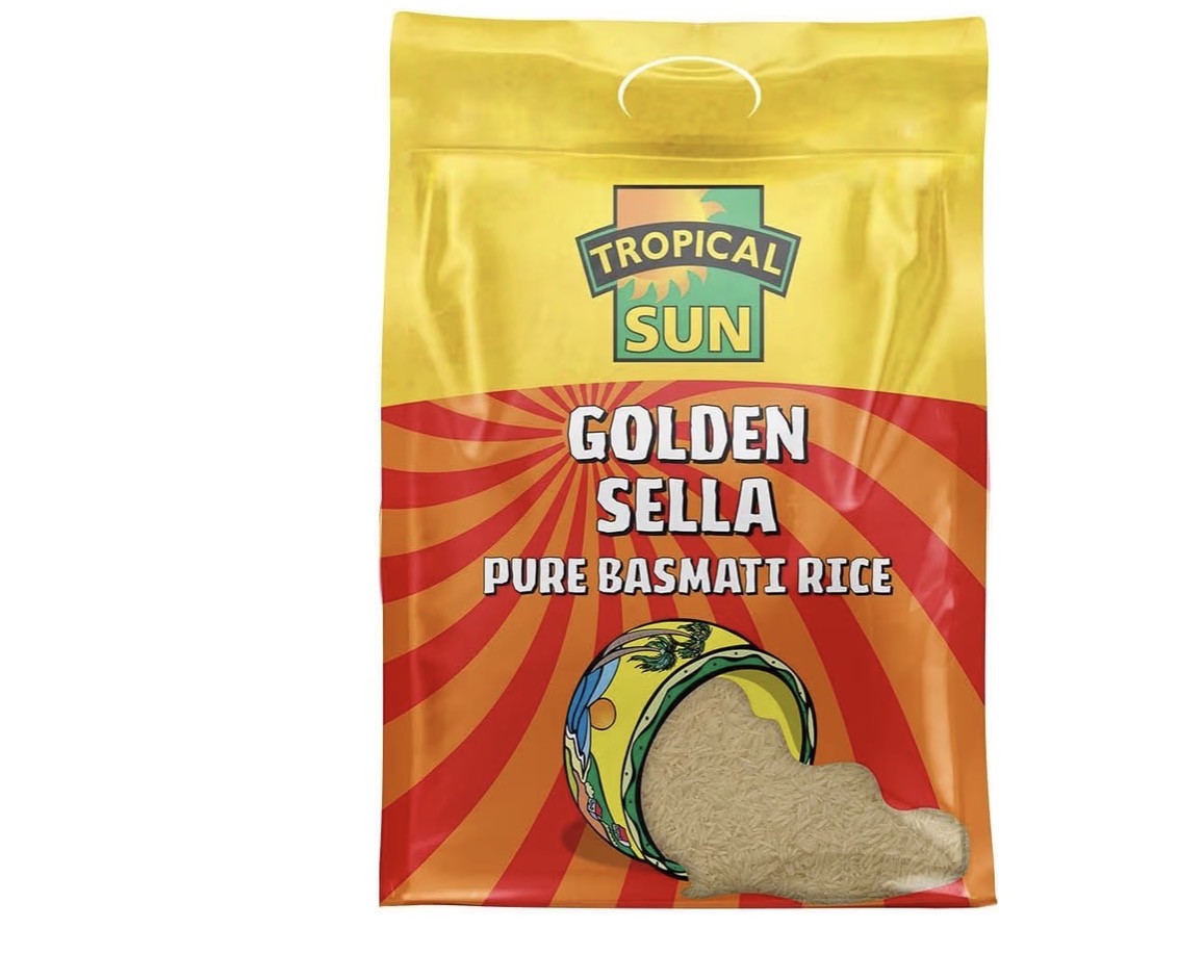 Tropical sun golden sella basmati rice 10kg