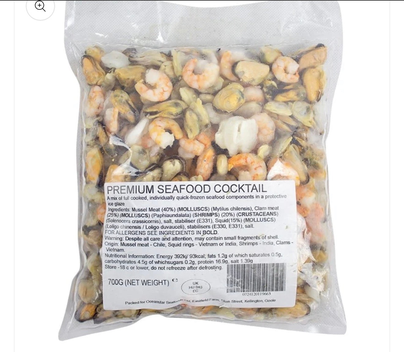 Frozen seafood mix 800g